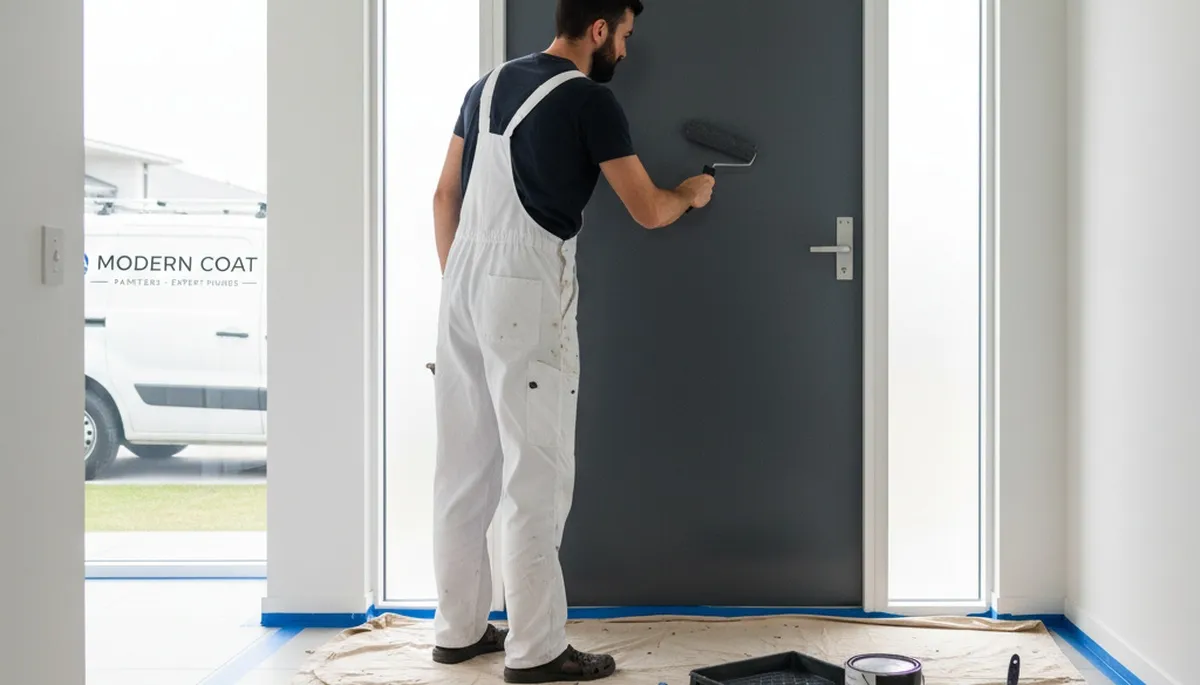 Professional door painting and refinishing by expert house painters in El Paso, TX